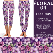Load image into Gallery viewer, Batch #540 - May Flowers - Closes 6/8 - ETA early August - Floral 04 Full and Capri Length Leggings
