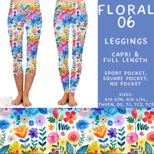 Load image into Gallery viewer, Batch #540 - May Flowers - Closes 6/8 - ETA early August - Floral 06 Full and Capri Length Leggings
