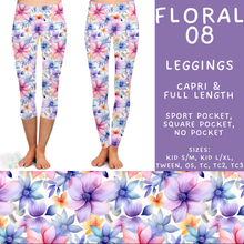 Load image into Gallery viewer, Batch #540 - May Flowers - Closes 6/8 - ETA early August - Floral 08 Full and Capri Length Leggings
