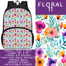 Load image into Gallery viewer, Batch #545 - Back to School 3 - Closes 6/19 - ETA early/mid August - Floral 11 Backpacks

