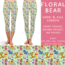 Load image into Gallery viewer, Ready to Ship - Floral Bear Full Leggings
