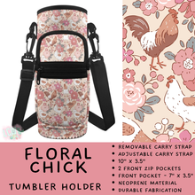 Load image into Gallery viewer, Batch #551 - Tumbler Holder 2 - Closes 7/3 - ETA early Sept - Floral Check Tumbler Holder
