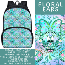 Load image into Gallery viewer, Batch #545 - Back to School 3 - Closes 6/19 - ETA early/mid August - Floral Ears Backpacks
