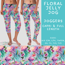 Load image into Gallery viewer, Batch #307 - Sea Life - Closes 3/20 - ETA mid May - Floral Jelly Full and Capri Length Joggers
