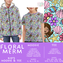 Load image into Gallery viewer, Batch #563 - Made for Play Collection - Closes 7/31 - ETA late Sept - Floral Merm Kid's Unisex Hoodie &amp; Tee

