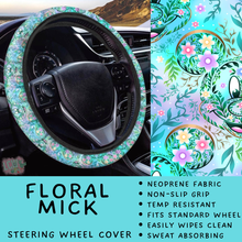 Load image into Gallery viewer, Batch #554 - Car Accessories 3 - Closes 7/10 - ETA early/mid Sept - Floral Mick Steering Wheel Cover
