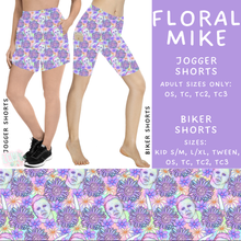 Load image into Gallery viewer, Ready to Ship - Floral Mike Jogger Shorts - TC2
