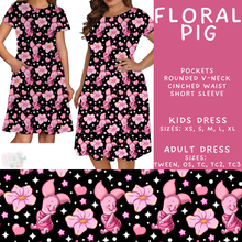 Load image into Gallery viewer, Batch #552 - Magical Faves 22 - Closes 7/6 - ETA early Sept - Floral Pig Adult &amp; Kids Dresses
