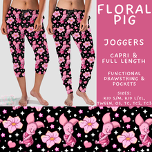 Load image into Gallery viewer, Batch #552 - Magical Faves 22 - Closes 7/6 - ETA early Sept - Floral Pig Full and Capri Length Joggers
