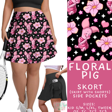 Load image into Gallery viewer, Batch #552 - Magical Faves 22 - Closes 7/6 - ETA early Sept - Floral Pig Skort
