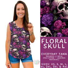 Load image into Gallery viewer, Batch #547 - Set in Style Collection - Closes 6/24 - ETA late August - Floral Skull Everyday Tank
