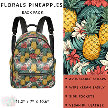 Load image into Gallery viewer, Batch #309 - Card Holders &amp; Mini Backpacks - Closing 3/24 - ETA late May - Floral Pineapples Mini Backpack
