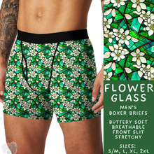 Load image into Gallery viewer, Batch #340 - Comfortable Underwear 4 - Closes 5/16 - ETA early July - Flower Glass Men&#39;s Boxer Briefs
