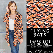 Load image into Gallery viewer, Batch #556 - Halloween 3 - Closes 7/15 - ETA mid Sept - Flying Bats Cardigan
