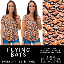 Load image into Gallery viewer, Batch #556 - Halloween 3 - Closes 7/15 - ETA mid Sept - Flying Bats Everyday Tank &amp; Tee
