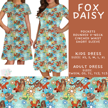 Load image into Gallery viewer, Batch #585 - Magical Faves 24 - Closes 9/14 - ETA mid Nov - Fox Daisy Adult &amp; Kids Dresses
