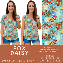 Load image into Gallery viewer, Batch #585 - Magical Faves 24 - Closes 9/14 - ETA mid Nov - Fox Daisy Everyday Tank &amp; Tee
