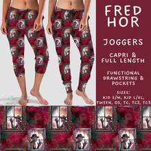 Load image into Gallery viewer, Batch #571 - Horror Windows - Closes 8/17 - ETA mid Oct - Fred Hor Full and Capri Length Joggers

