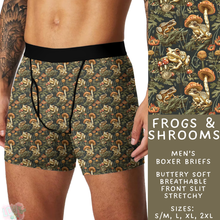 Load image into Gallery viewer, Batch #340 - Comfortable Underwear 4 - Closes 5/16 - ETA early July - Frogs &amp; Shrooms Men&#39;s Boxer Briefs
