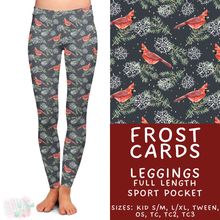 Load image into Gallery viewer, Batch #435 - Winter Wonderland 3 - Closes 10/23 - ETA early/mid Dec - Frost Cards Full Length Leggings
