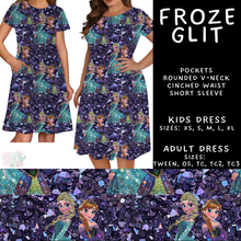 Load image into Gallery viewer, Batch #557 - Princess Glitter - Closes 7/17 - ETA mid Sept - Froze Glit Adult &amp; Kids Dresses
