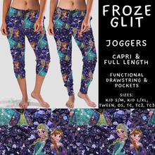 Load image into Gallery viewer, Batch #557 - Princess Glitter - Closes 7/17 - ETA mid Sept - Froze Glit Full and Capri Length Joggers

