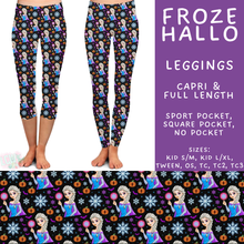 Load image into Gallery viewer, Batch #569 - Princess Halloween - Closes 8/14 - ETA early/mid Oct - Froze Hallo Full and Capri Length Leggings
