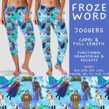 Load image into Gallery viewer, Batch #608 - Magic in Words - Closes 11/4 - ETA early Jan - Froze Word Full and Capri Length Joggers

