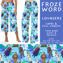 Load image into Gallery viewer, Batch #608 - Magic in Words - Closes 11/4 - ETA early Jan - Froze Word Capri and Full Length Loungers
