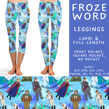 Load image into Gallery viewer, Batch #608 - Magic in Words - Closes 11/4 - ETA early Jan - Froze Word Full and Capri Length Leggings
