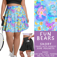 Load image into Gallery viewer, Batch #555 - Cool Characters 7 - Closes 7/13 - ETA mid Sept - Fun Bears Skort

