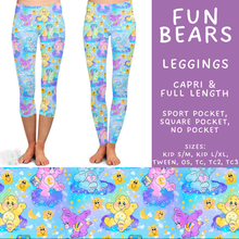 Load image into Gallery viewer, Batch #555 - Cool Characters 7 - Closes 7/13 - ETA mid Sept - Fun Bears Full and Capri Length Leggings
