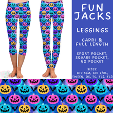 Load image into Gallery viewer, Batch #574 - HalloThanksMas - Closes 8/24 - ETA mid/late October - Fun Jacks Full and Capri Length Leggings
