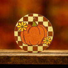 Load image into Gallery viewer, Checkered Pumpkin Freshie
