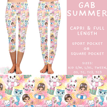 Load image into Gallery viewer, Batch #339 - Character Summer - Closes 5/15 - ETA mid July - Gab Summer Full and Capri Length Leggings
