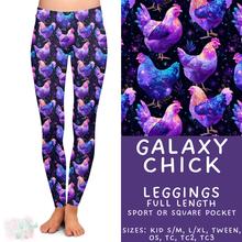 Load image into Gallery viewer, Ready to Ship - Galaxy Chick Full Length Leggings - Sport &amp; Square Pockets TC
