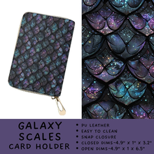 Load image into Gallery viewer, Batch #309 - Card Holders &amp; Mini Backpacks - Closing 3/24 - ETA late May - Galaxy Scales Card Holder
