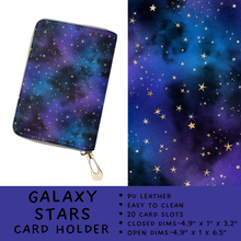 Load image into Gallery viewer, Batch #309 - Card Holders &amp; Mini Backpacks - Closing 3/24 - ETA late May - Galaxy Stars Card Holder
