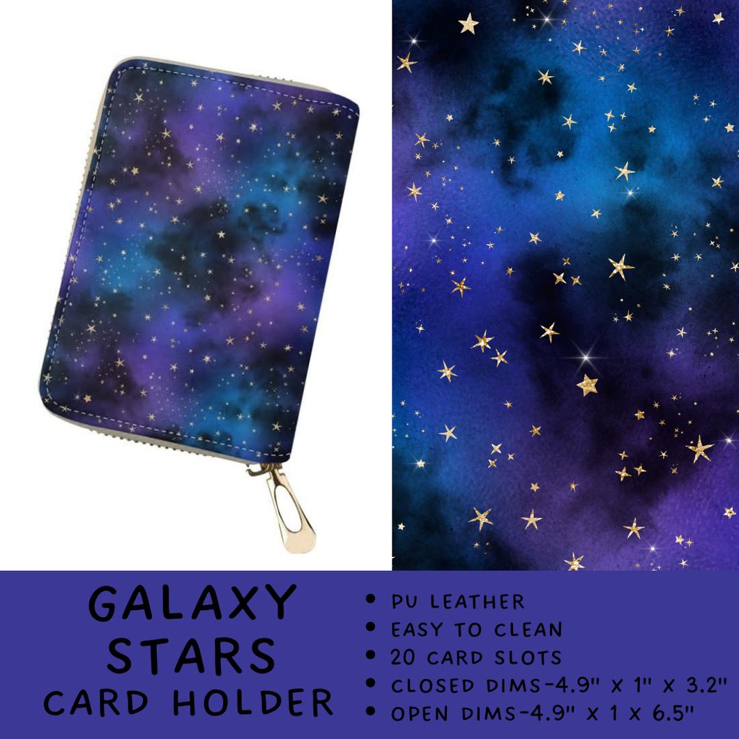 Batch #309 - Card Holders & Mini Backpacks - Closing 3/24 - ETA late May - Galaxy Stars Card Holder