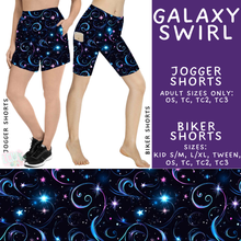 Load image into Gallery viewer, Batch #550 - Fun Run 24 - Closes 7/1 - ETA early Sept - Galaxy Swirl Biker &amp; Jogger Shorts
