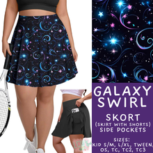 Load image into Gallery viewer, Batch #550 - Fun Run 24 - Closes 7/1 - ETA early Sept - Galaxy Swirl Skort
