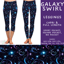 Load image into Gallery viewer, Batch #550 - Fun Run 24 - Closes 7/1 - ETA early Sept - Galaxy Swirl Full and Capri Length Leggings
