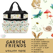 Load image into Gallery viewer, Batch #549 - Utility Tote 2 - Closes 6/29 - ETA late August - Garden Friends Utility Tote
