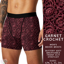 Load image into Gallery viewer, Batch #340 - Comfortable Underwear 4 - Closes 5/16 - ETA early July - Garnet Crochet Men&#39;s Boxer Briefs
