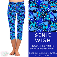 Load image into Gallery viewer, Ready to Ship - Genie Wish Capri Length Leggings - OS &amp; TC2 Square Pockets
