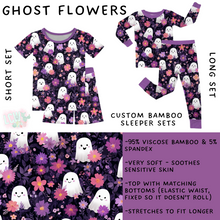 Load image into Gallery viewer, Ready to Ship - Ghost Flowers Bamboo Long Sleeper Set - 2T &amp; 4T
