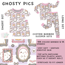 Load image into Gallery viewer, Ready to Ship - Ghosty Pics Bamboo Short Sleeper Set - 2T &amp; 3T
