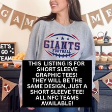 Load image into Gallery viewer, NFL NFC Football Teams Graphic Tees
