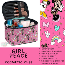 Load image into Gallery viewer, Batch #559 - Cosmetic Cube Collection - Closes 7/22- ETA late Sept - Girl Peace Cosmetic Cube
