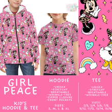 Load image into Gallery viewer, Batch #563 - Made for Play Collection - Closes 7/31 - ETA late Sept - Girl Peace Kid's Unisex Hoodie &amp; Tee
